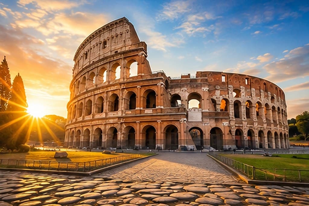 The Colosseum in Rome, Italy