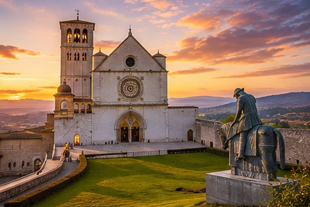 The Basilica of Saint Francis at Assisi, Italy