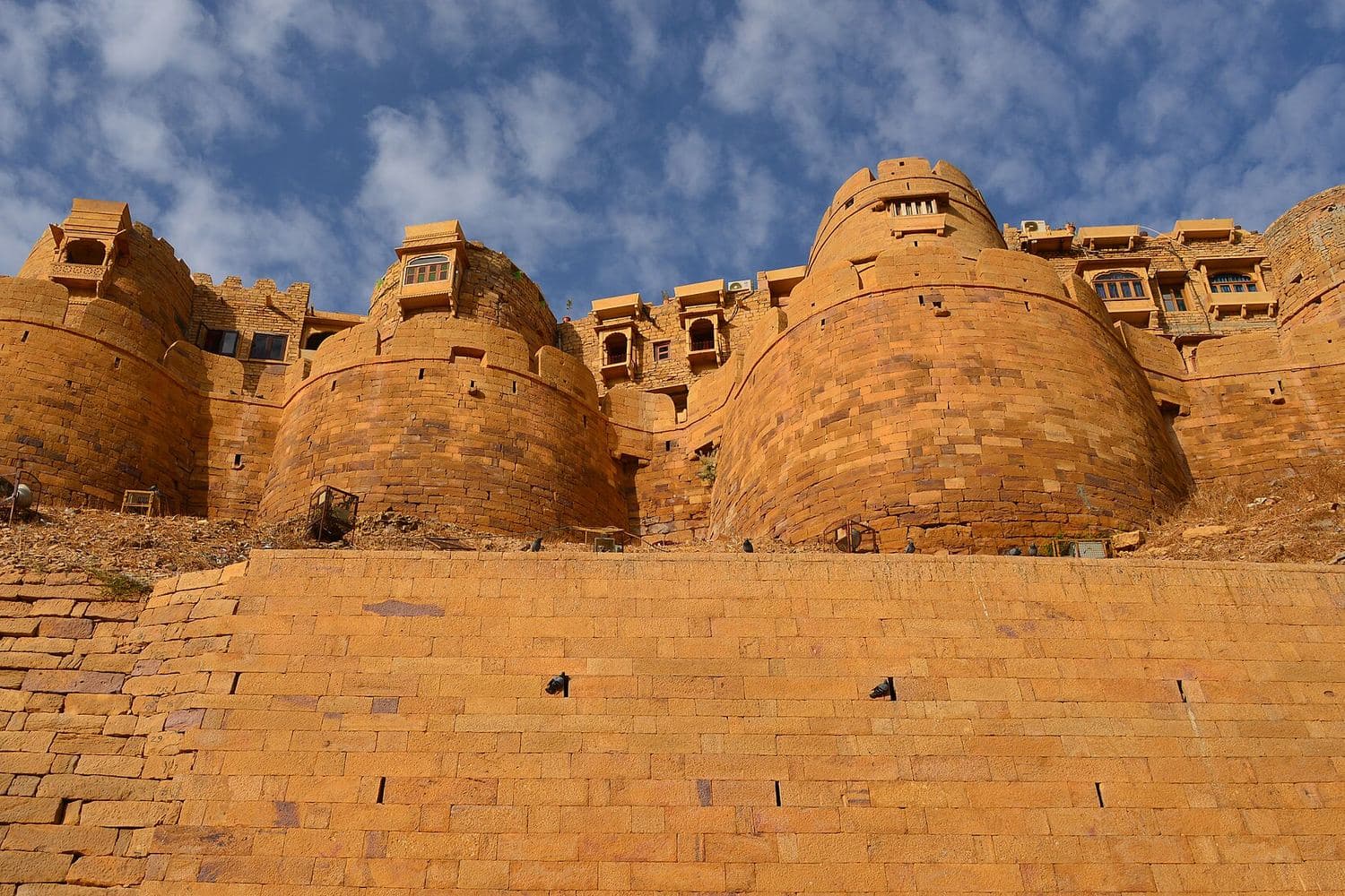 The golden sandstone bastions of Jaisalmer Fort